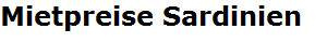 Mietpreise Sardinien 